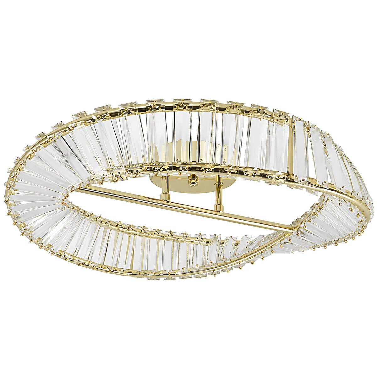 Lampa Sufitowa Swe095-C 50Cm Led Złoty, Metal, Tworzywo Sztuczne