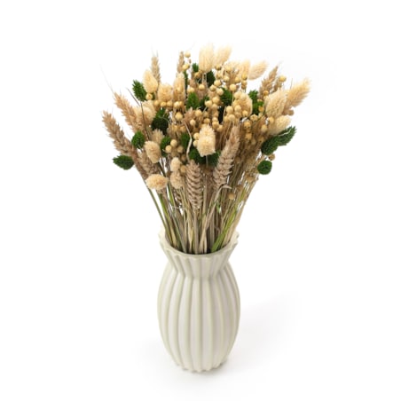 Bukiet suszonych kwiatów Natural&Green- pszenica, len , phalaris