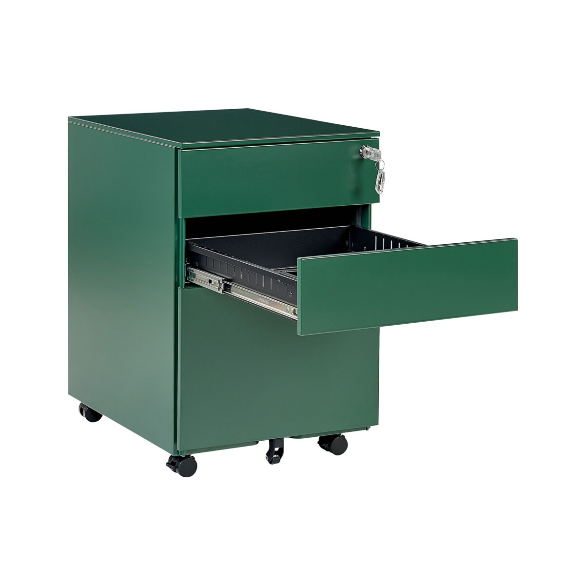 Szafka biurowa metalowa zielona CAMI