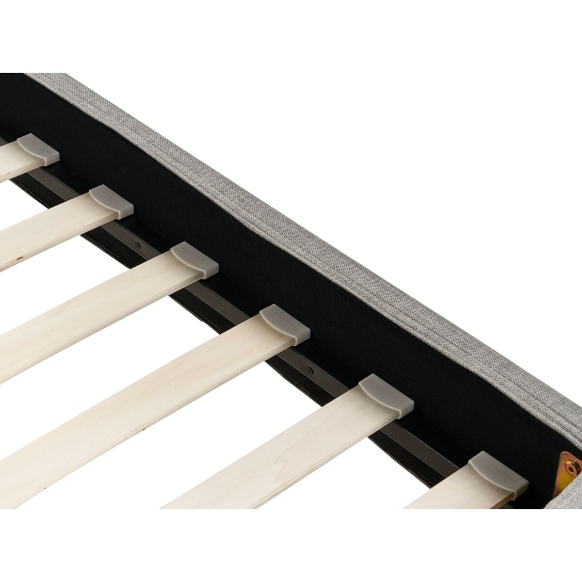 Wymienne obicie do łóżka 90 x 200 cm jasnoszare FITOU