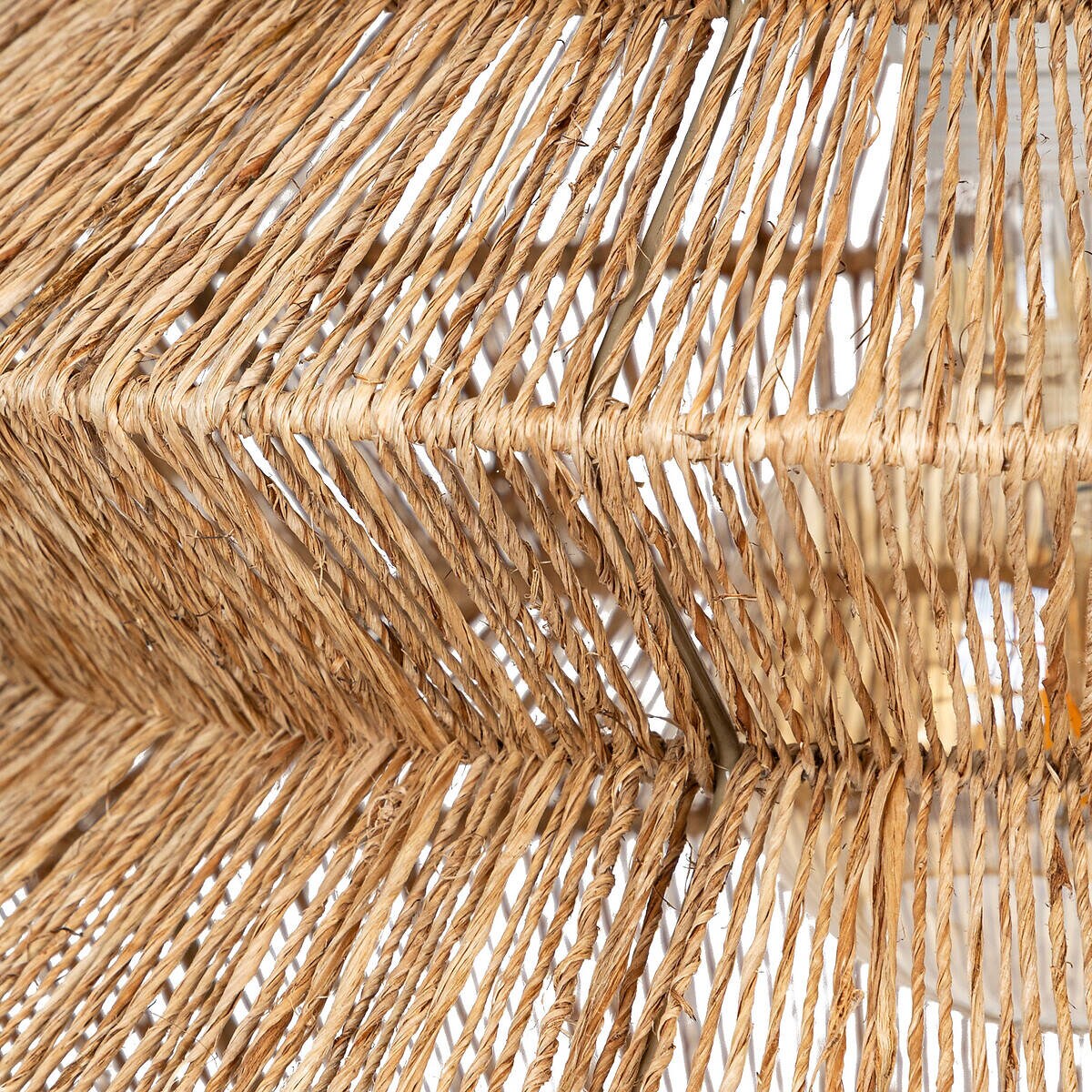 Lampa wisząca nad stół LIZA klosz z plecionki juta, Ø 38 cm