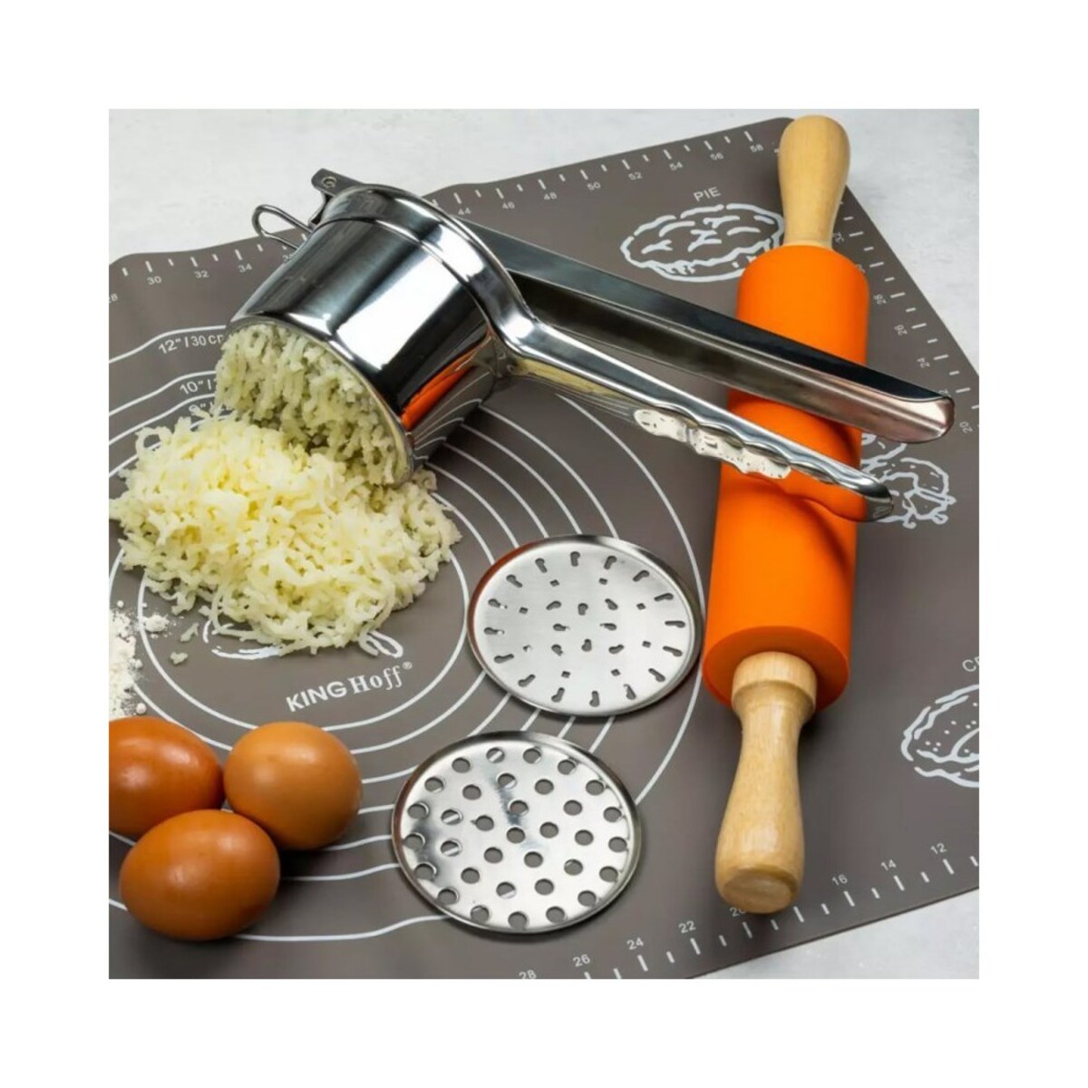 Kinghoff stalowa praska wyciskacz do ziemniaków 8484