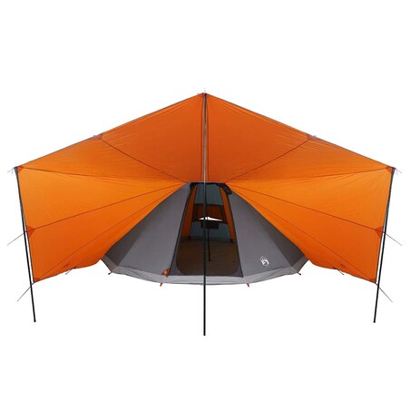 vidaXL Rodzinny namiot tipi Szary i pomarańczowy 510 x 690 x 330 cm