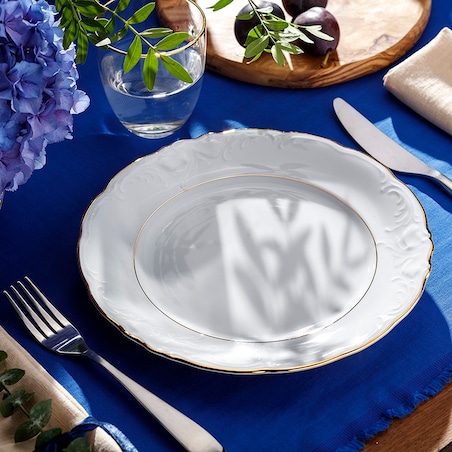 Talerz płytki 24 cm Fryderyka Złota Linia 3616