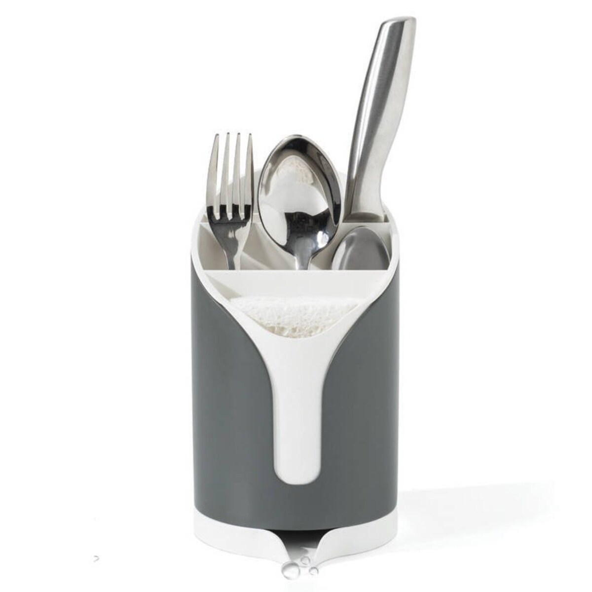 Ociekacz na sztućce z przegrodami i odpływem NEO, 20 cm