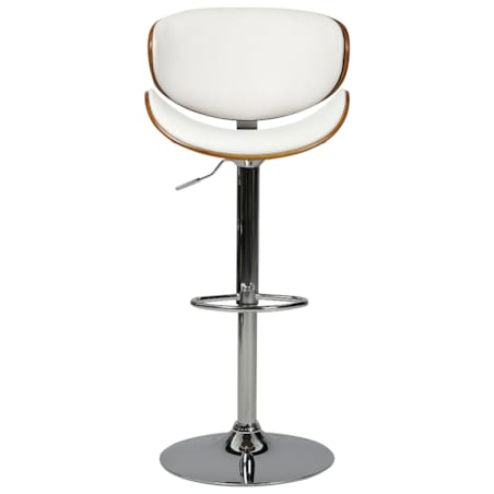 Hoker barowy regulowany ekoskóra biały ROTTERDAM
