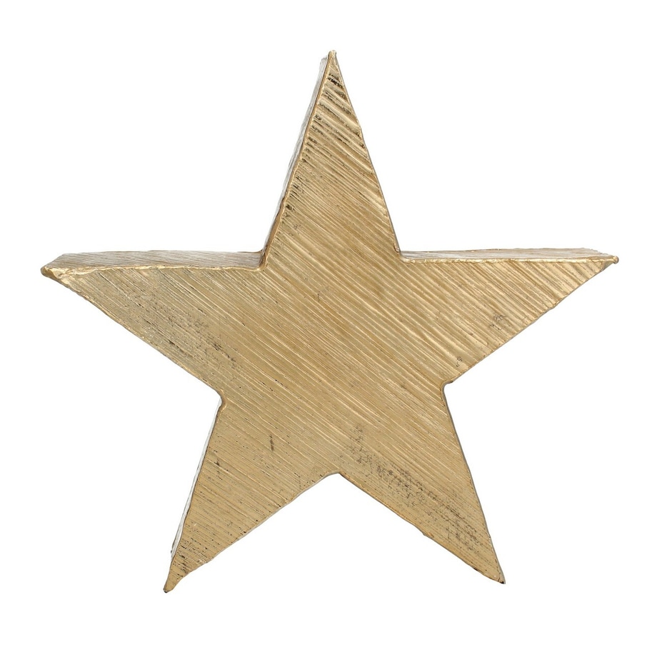 Dekoracja Gold Star 32cm boże narodzenie, święta, świąteczne, złoty, 34 x 8 x 32 cm