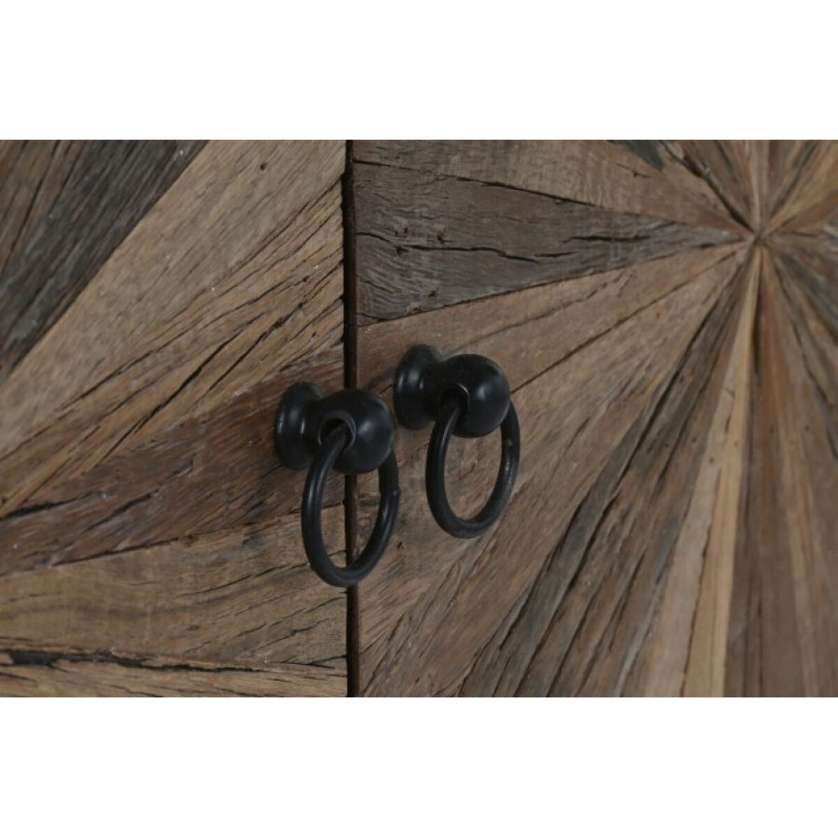 Komoda RTV z 3 drzwiczkami, metal, drewno 55x135x40 cm ROOTS