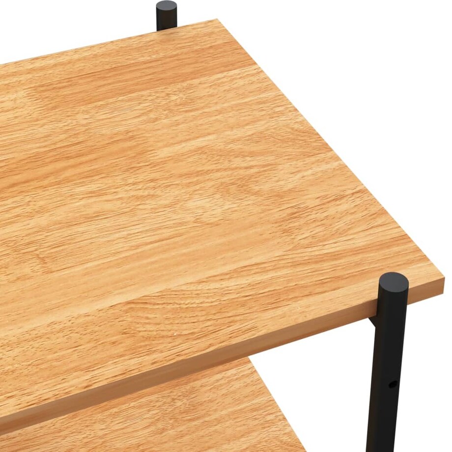 vidaXL 5-poziomowy regał, czarno-dębowy, 80x40x163 cm