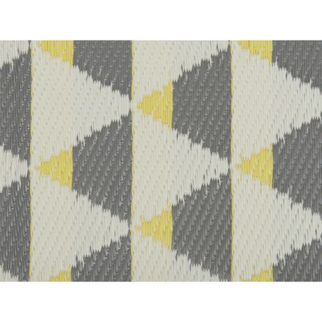 Dywan zewnętrzny 60 x 105 cm szaro-żółty HISAR