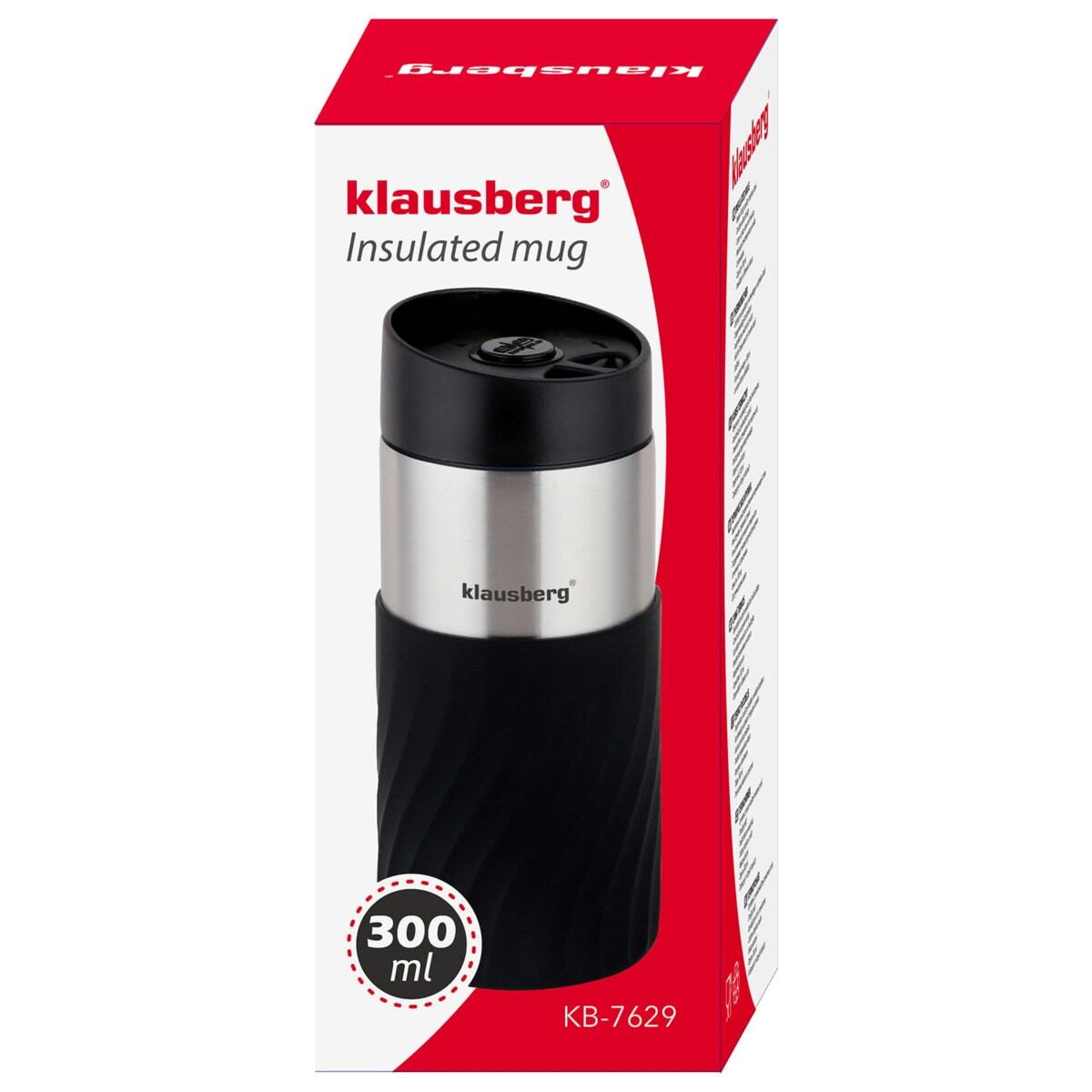 Kubek termiczny 300ml KLAUSBERG szary
