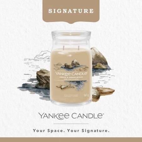 YC SIGNATURE – Świeca duża AMBER & SANDALWOOD