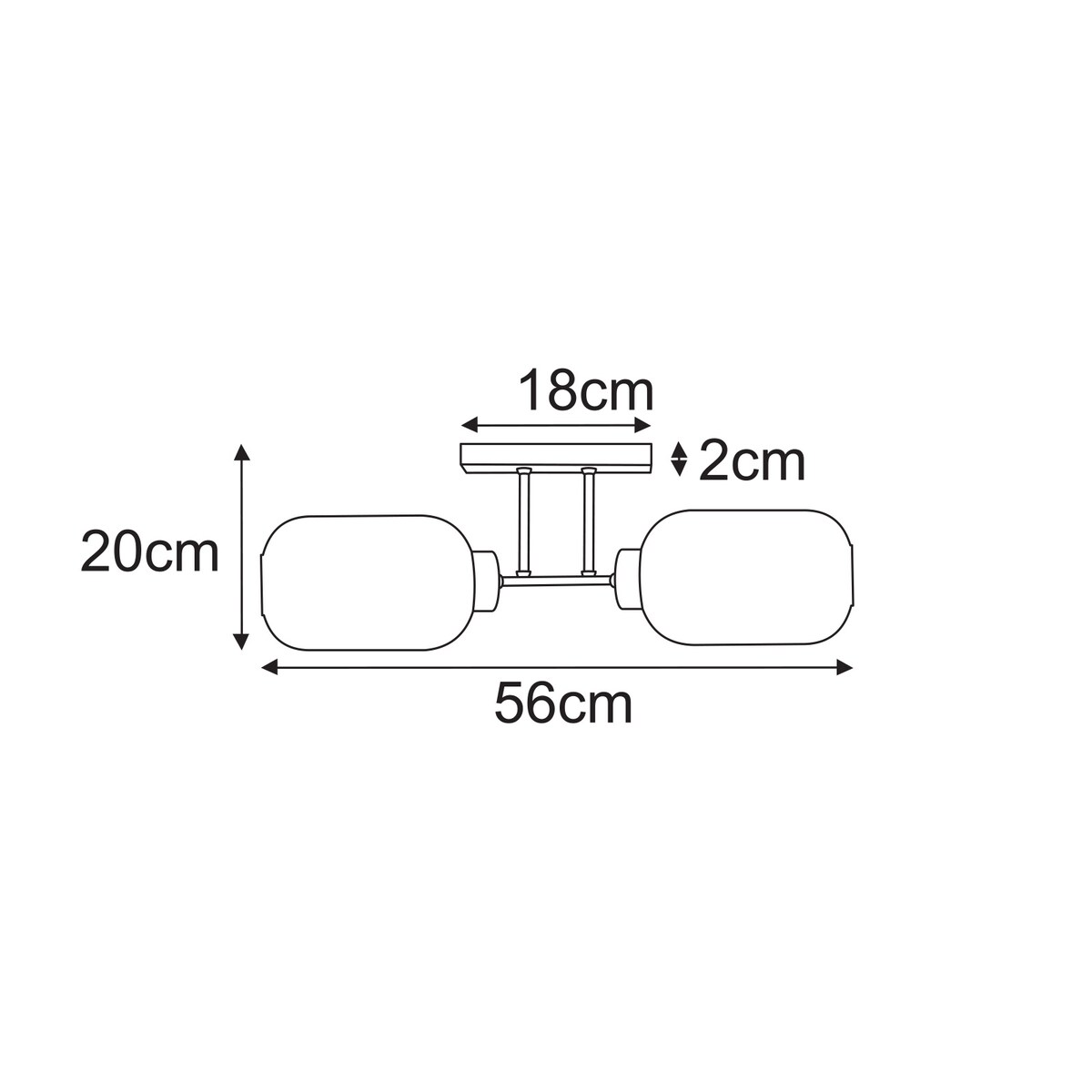 Lampa sufitowa K-5753 z serii SILVA