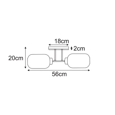 Lampa sufitowa K-5753 z serii SILVA