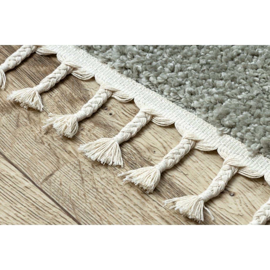 Dywan BERBER 9000 zielony Frędzle 140x190 cm