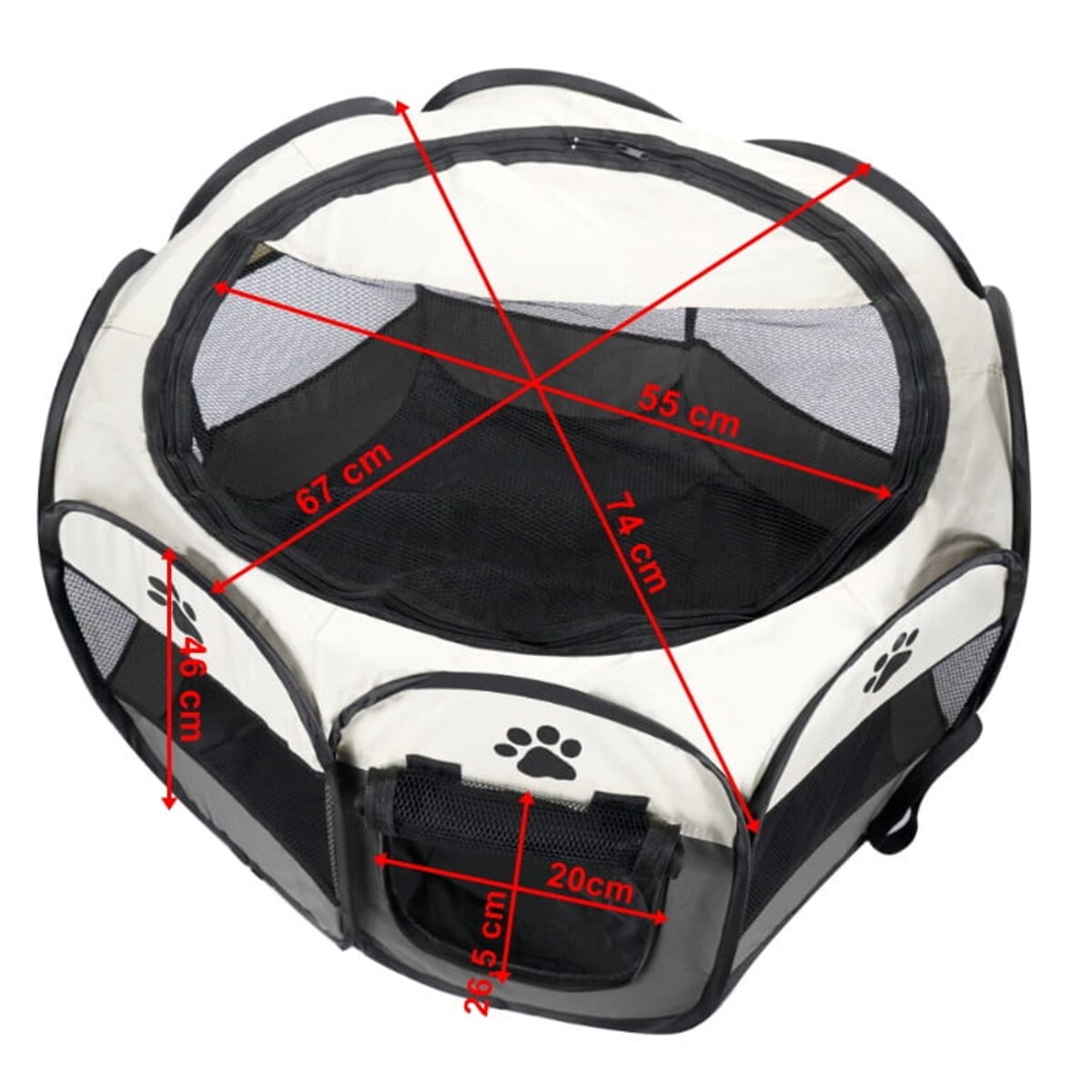 Kojec Dla Psa/Kota na zewnątrz do domu biały