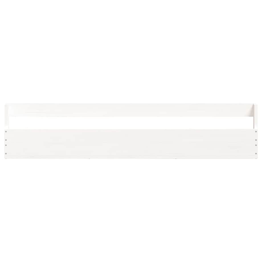 vidaXL Ścienne półki na buty, 2 szt., biały, 110x9x23 cm, sosna