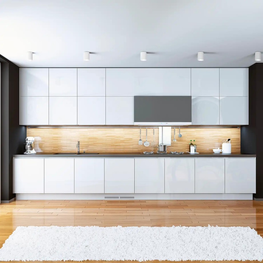 Lampa sufitowa tubka Leila CL0101-WH Yaskr regulowana do kuchni biała