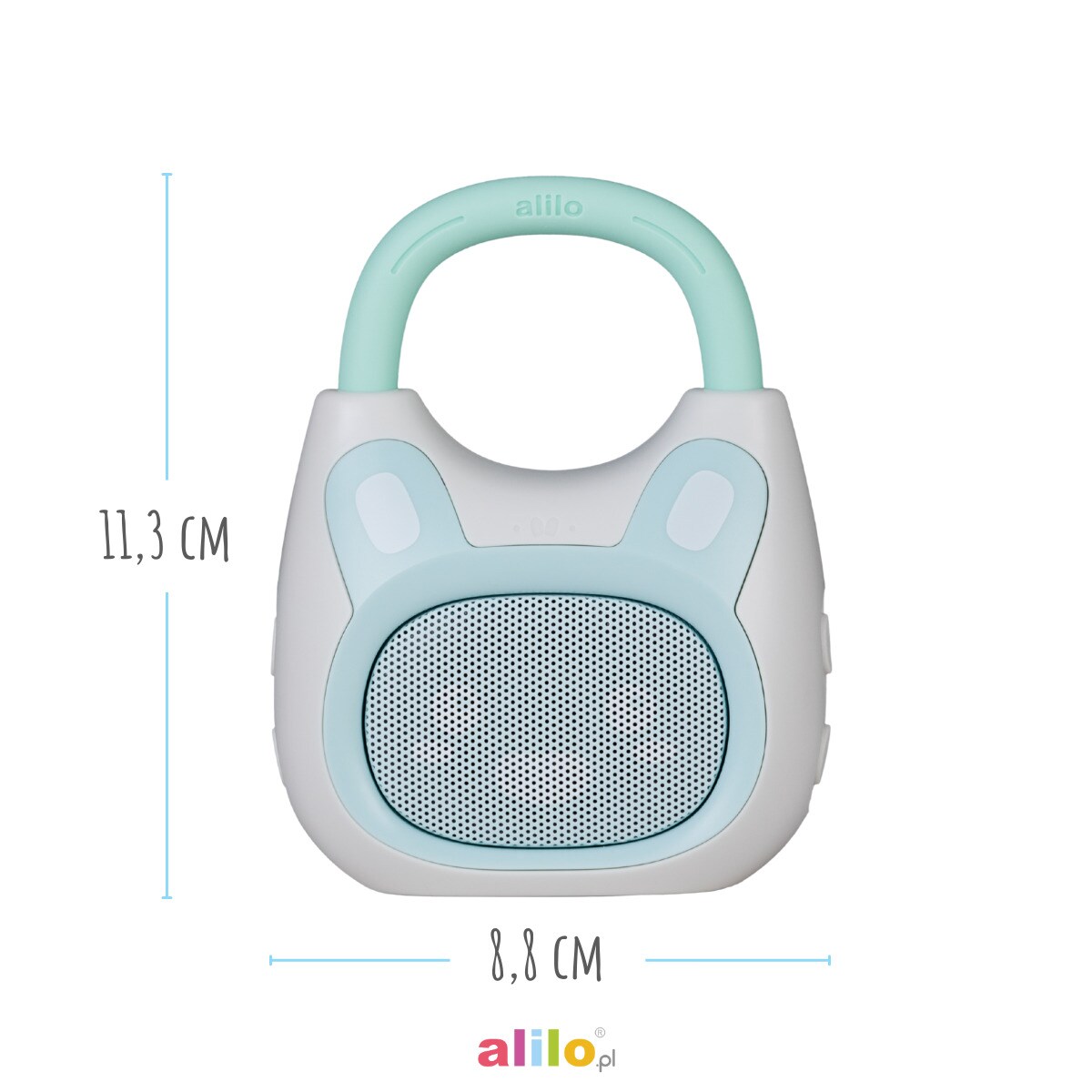 Pocket Bunny K1 - Odtwarzacz MP3 z Bluetooth - fioletowy Alilo
