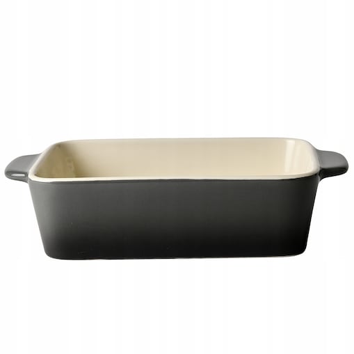 NACZYNIE ŻAROODPORNE MAŁE 20cm CERAMICZNE DO AIRFRYER ZAPIEKANIA SZARE