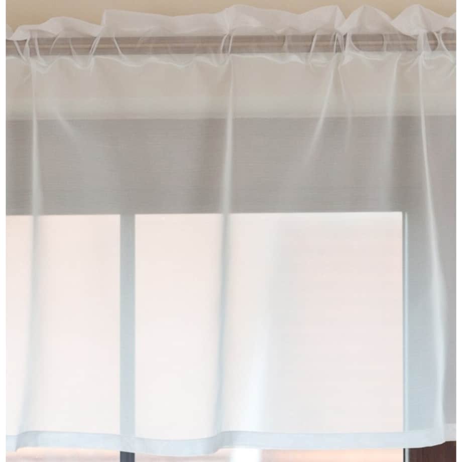 Lambrekin woalowy na metry wys.50 cm + 2,5 cm grzywka 130x0 biały