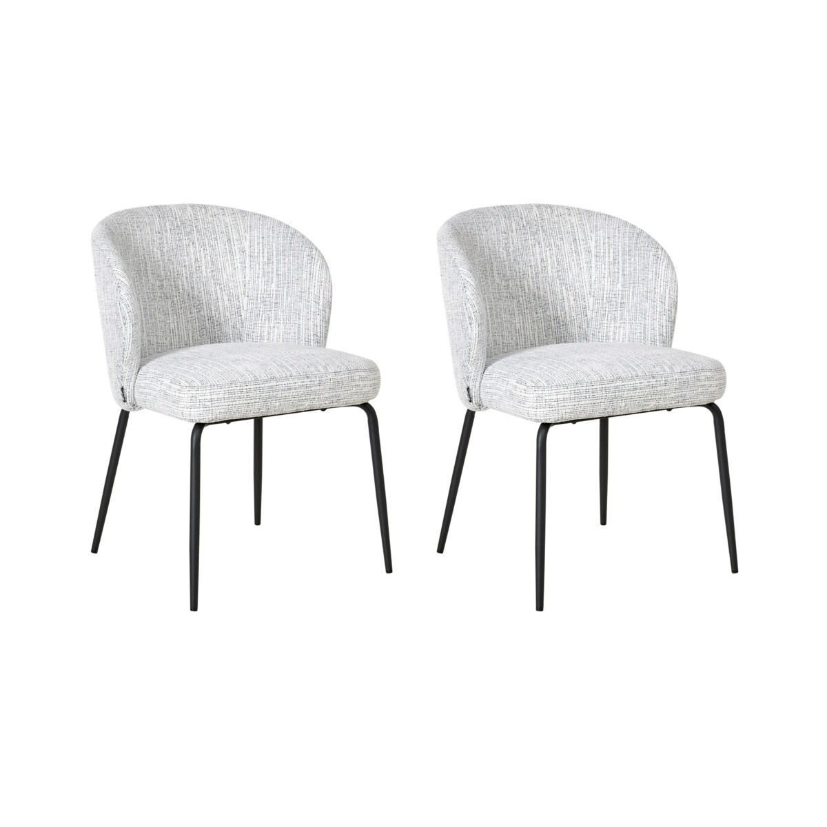 Zestaw 2 krzeseł do jadalni ZANA  Biały/ niebieski