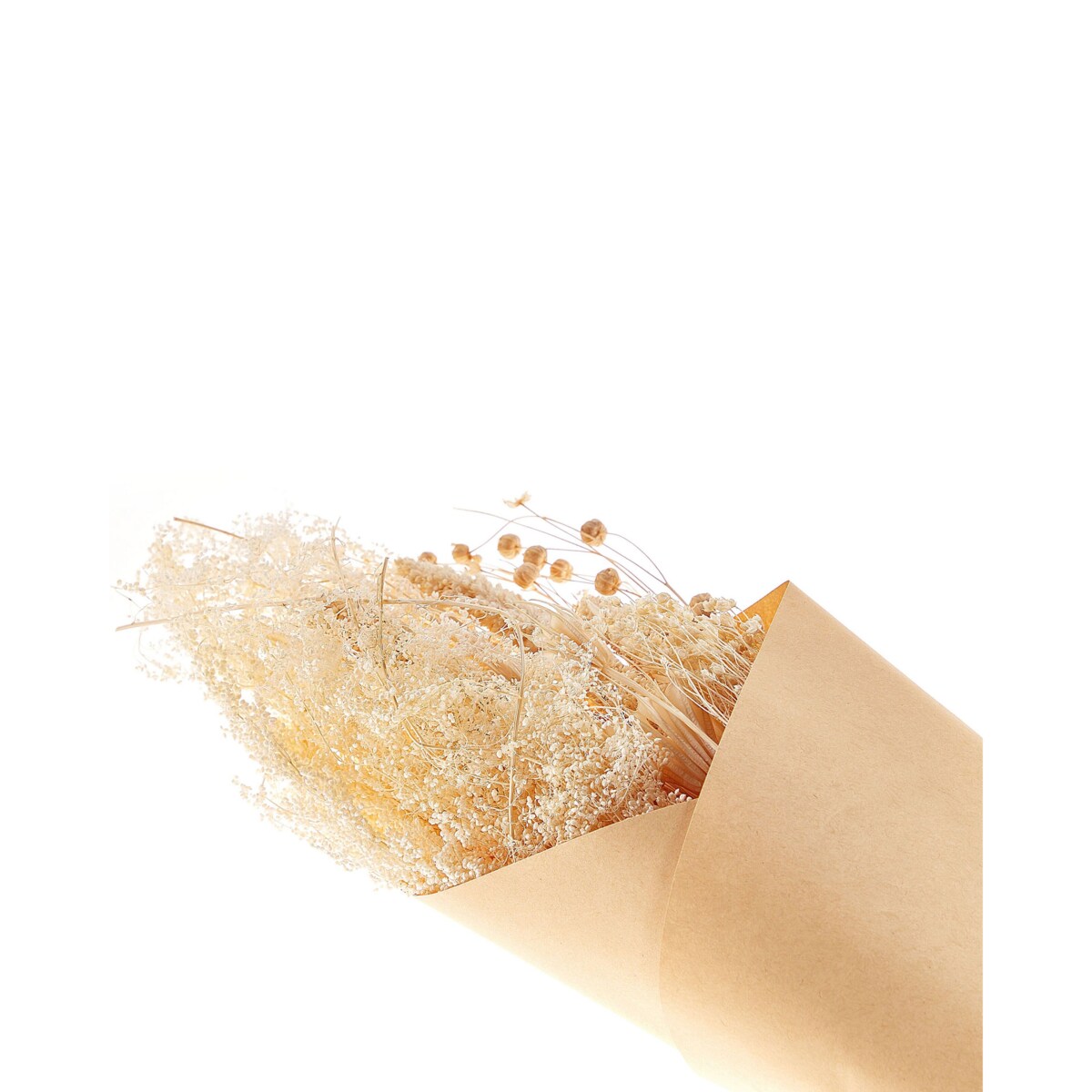 Bukiet suszonych kwiatów 65 cm naturalny BRUNETE