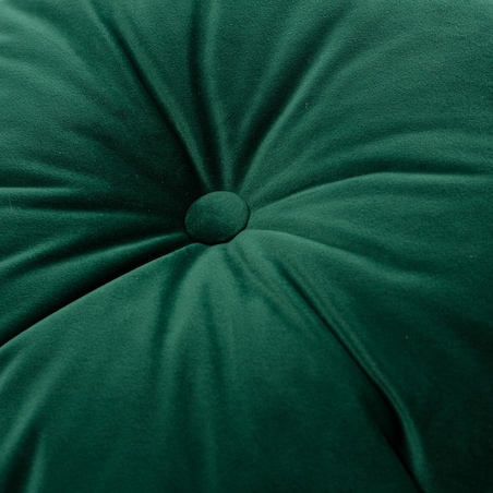 Poduszka Candy Dot, butelkowa zieleń, 37 cm, Posh Velvet