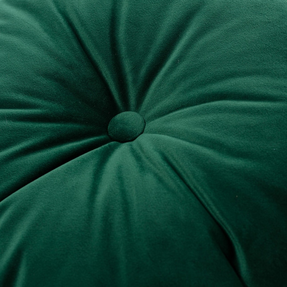 Poduszka Candy Dot, butelkowa zieleń, 37 cm, Posh Velvet