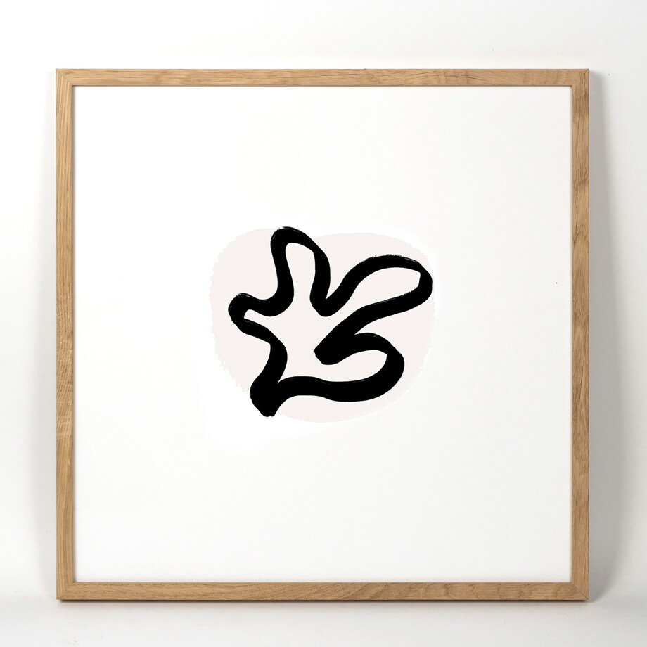 Ramka na zdjęcia 40x40 cm ramka drewniana dębowa naturalna foto ramka z litego drewna dębowego kwadratowa OAK FRAMAI