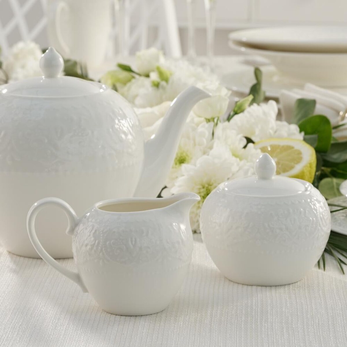 VILLA ITALIA Serwis kawowy na 6 osób porcelanowy 21 elementów GLORIETTA