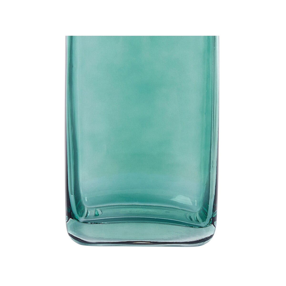 Wazon na kwiaty szklany 26 cm zielony MERBAKA