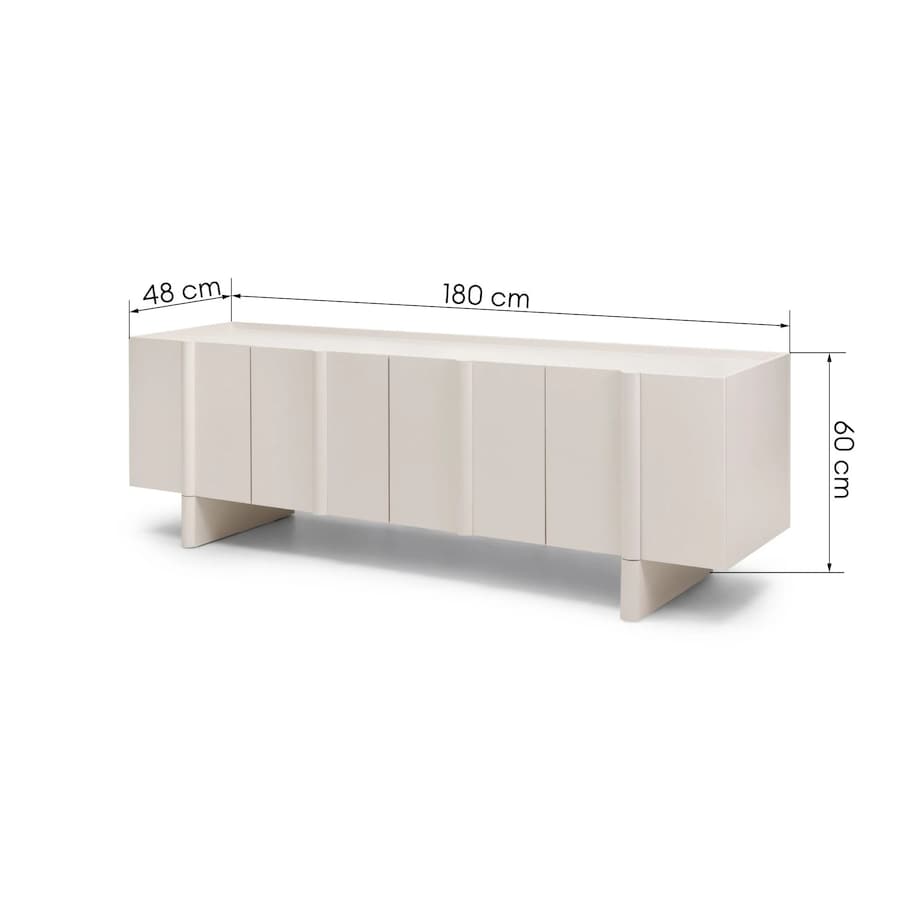 Komoda RTV 60x180x48 cm POPS kaszmirowa