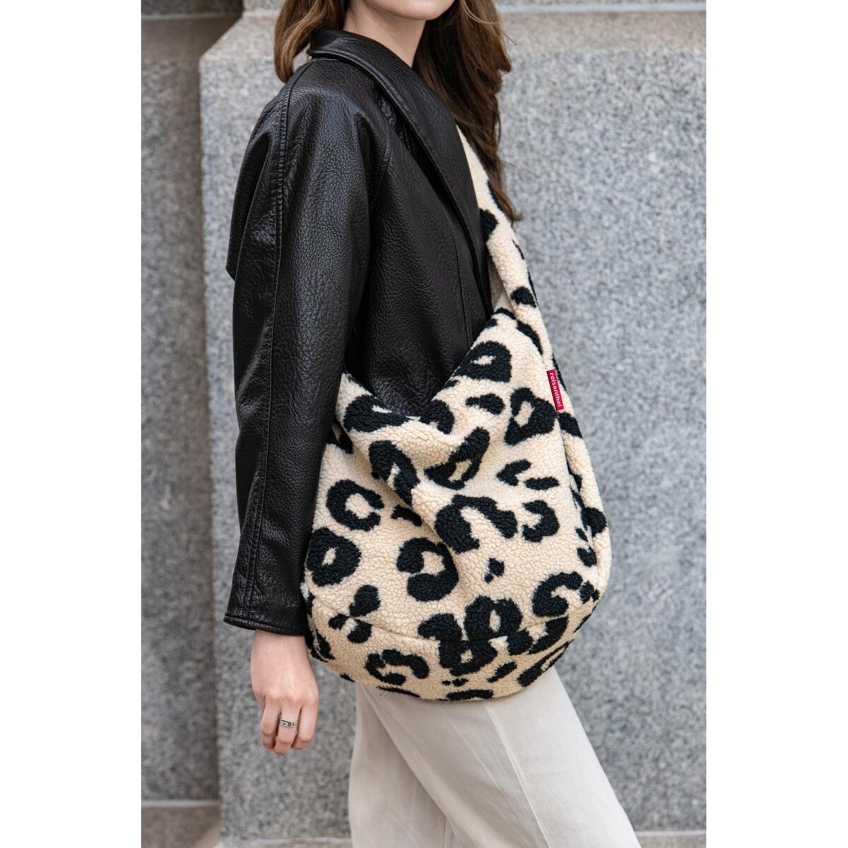 Torba MOONBAG, teddy leo cream