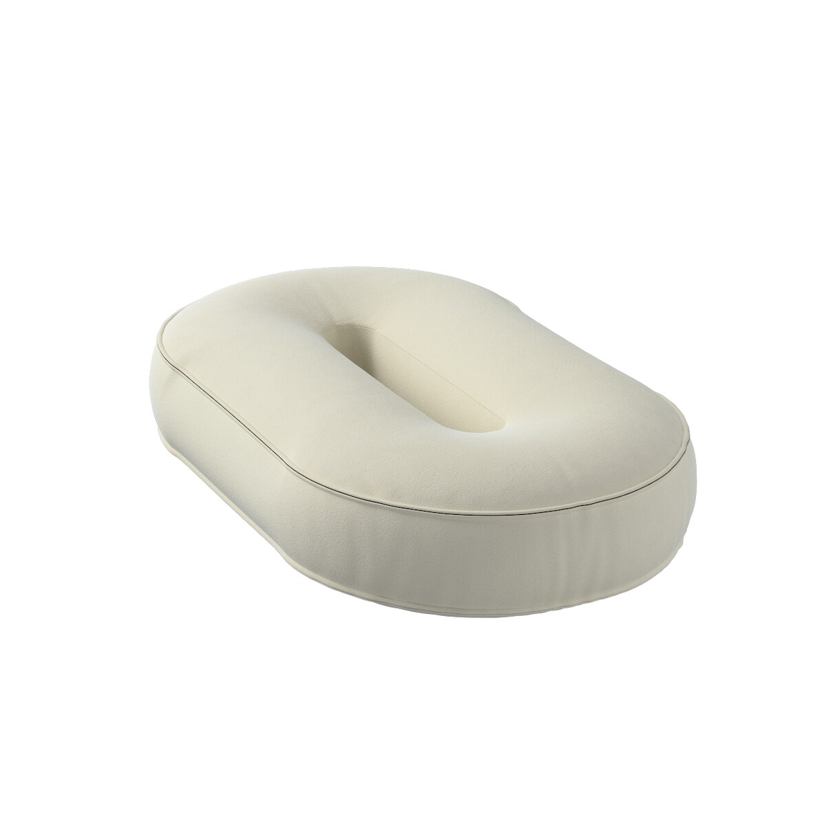 Poduszka Cyferka 0, śmietankowa biel, 24 x 40 cm, Posh Velvet