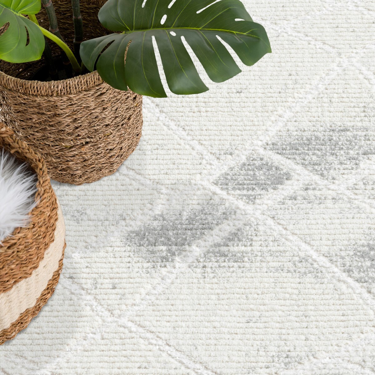 Dywan strukturalny vintage abstraktcja Antique 2150 Szary 120x170