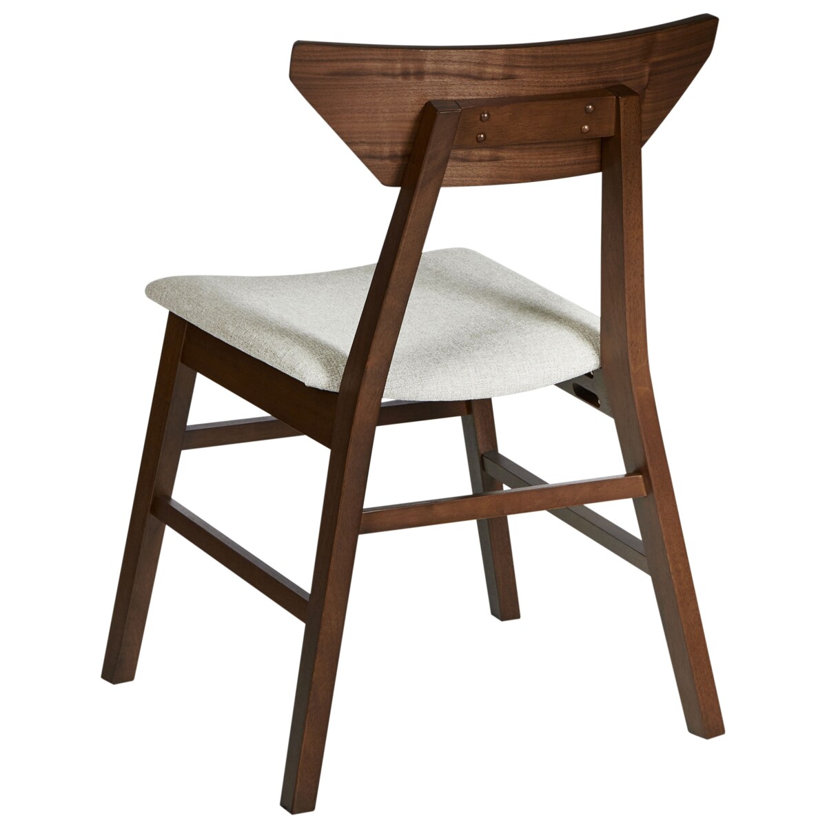 Zestaw 2 krzeseł do jadalni HOPKINS Drewno Ciemnobrązowy