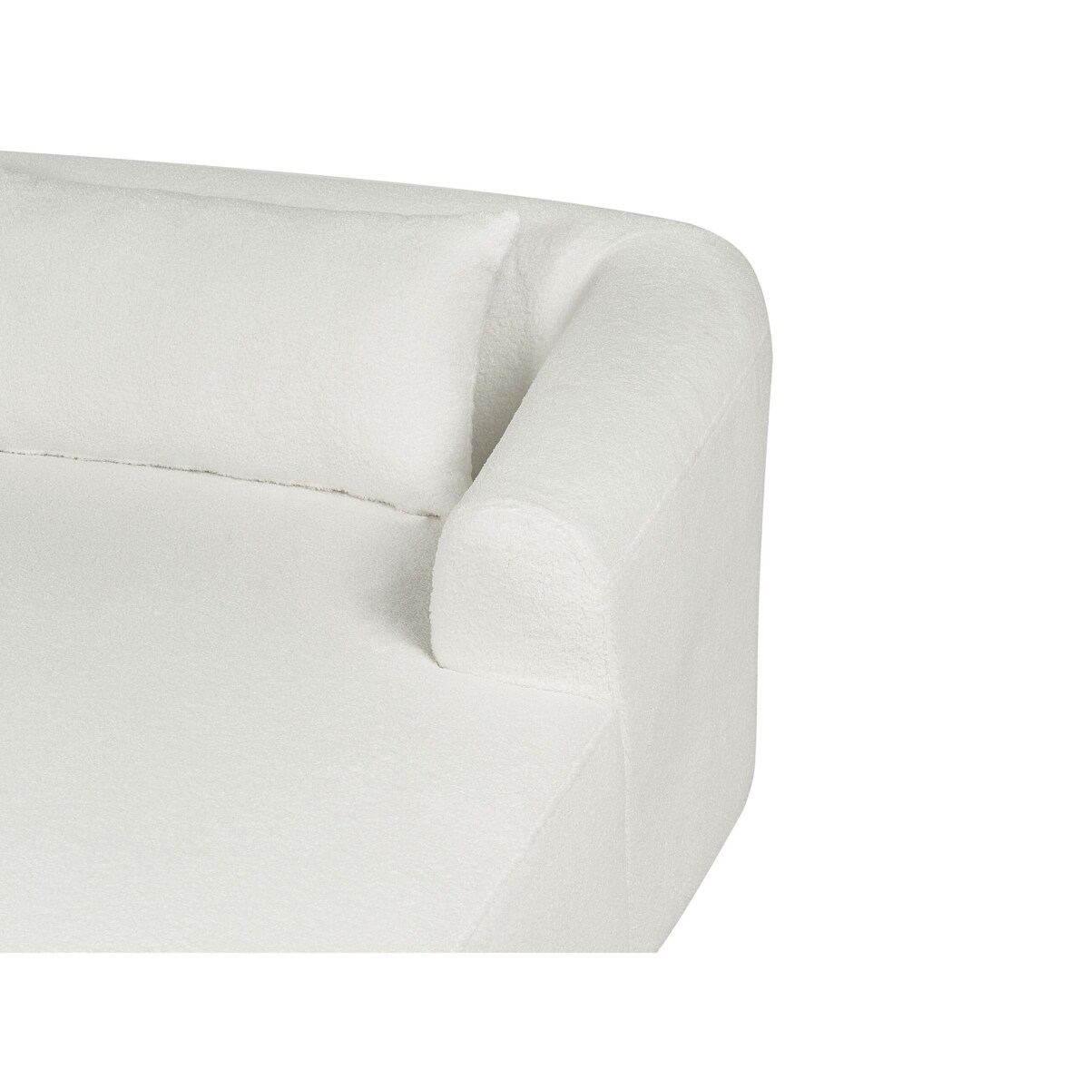 Narożnik boucle prawostronny biały SVANSELE