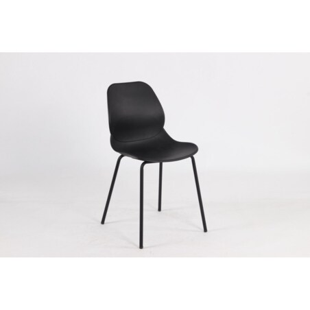 Krzesło ARIA KH010100935 z metalową podstawą czarne
