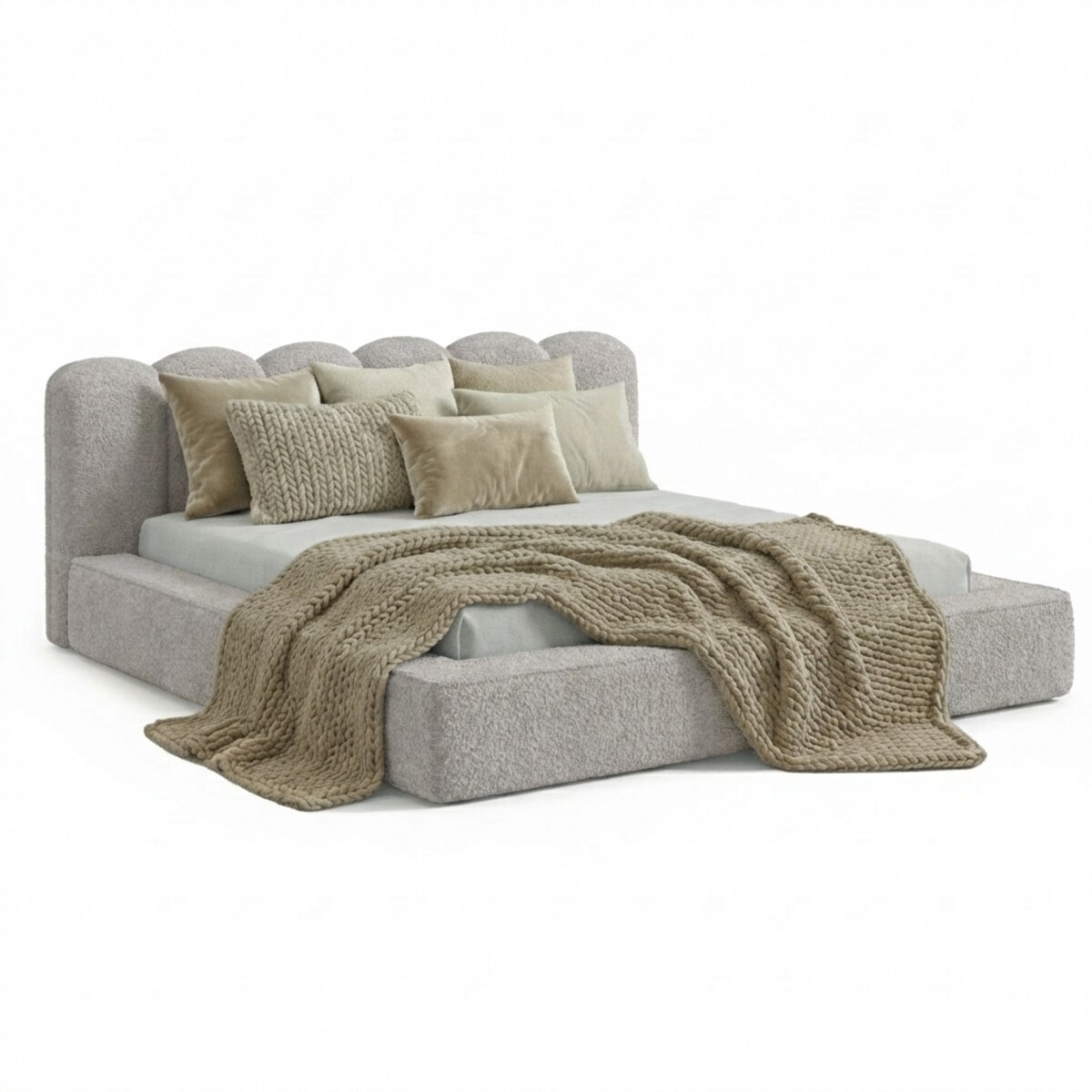 Łóżko Tapicerowane Veneto 120X200 Stelaż Pojemnik Na Pościel Abriamo 05