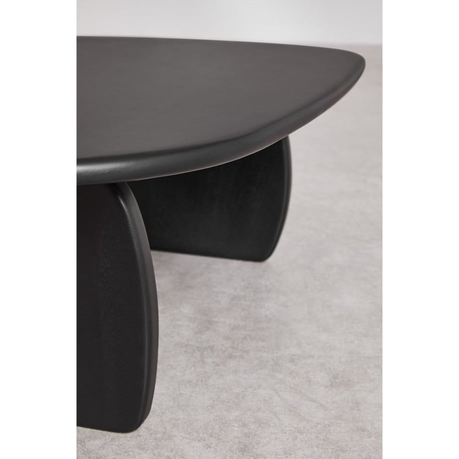 Stolik kawowy owalny 110x70 cm z drewna mango Agathe