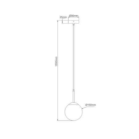 Lampa wisząca Light Prestige Dorado złoty 1 x E14 1 szt.