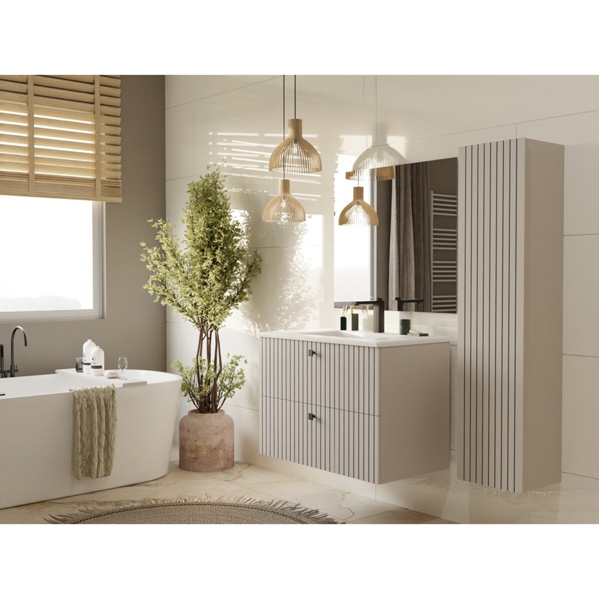 Słupek łazienkowy TIGO 1D KASZMIR