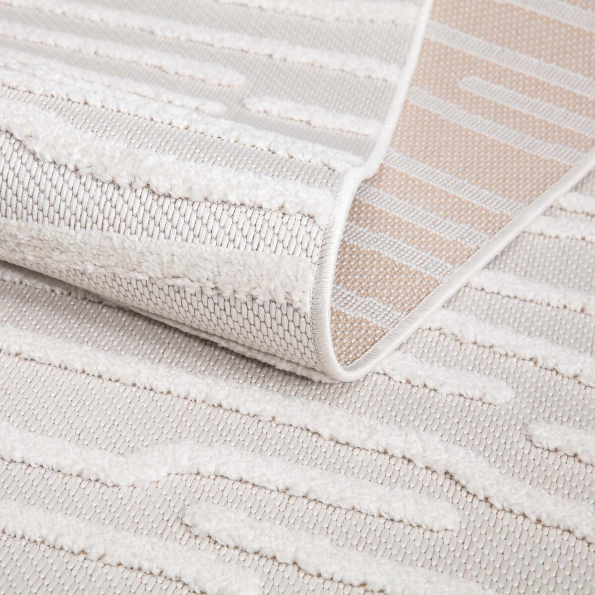 Dywan na zewnątrz i do wnętrz Sanori 4500 Krem 150x150