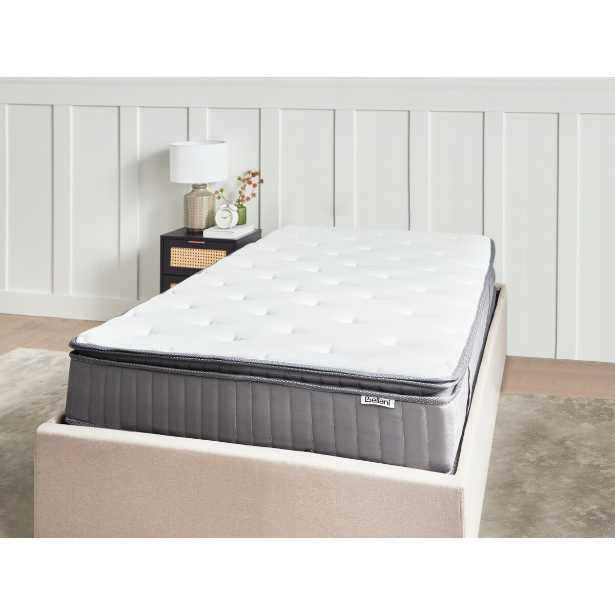 Materac kieszeniowy z żelem i pianką termoelastyczną PLEASANT H3/4 twardy 120 x 200 cm