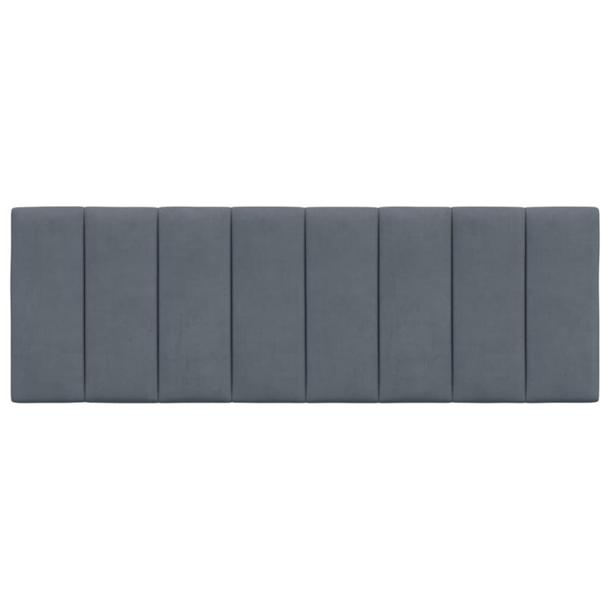 vidaXL Poduszka na wezgłowie, Hanko, ciemnoszara, 120 cm, aksamitna