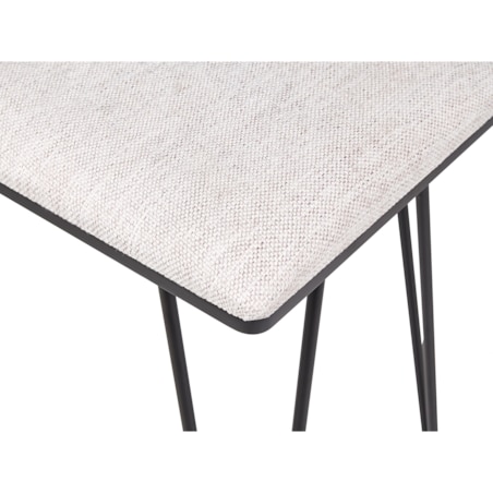 Toaletka 2 szuflady lustro LED ze stołkiem ciemne drewno z czarnym LOIX