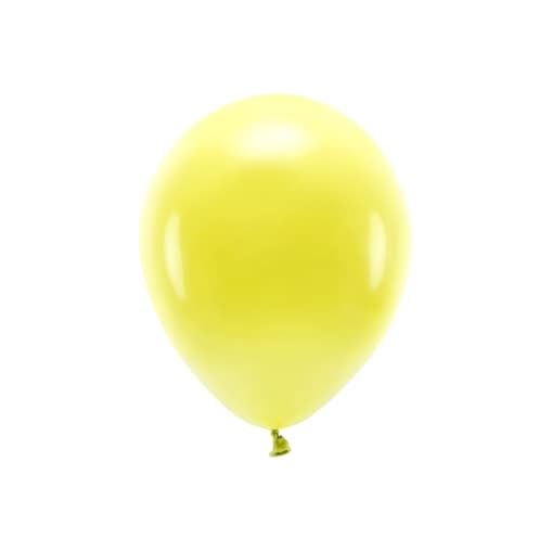 Balony Eco 30cm pastelowe, żółty (1 op. / 100 szt.)