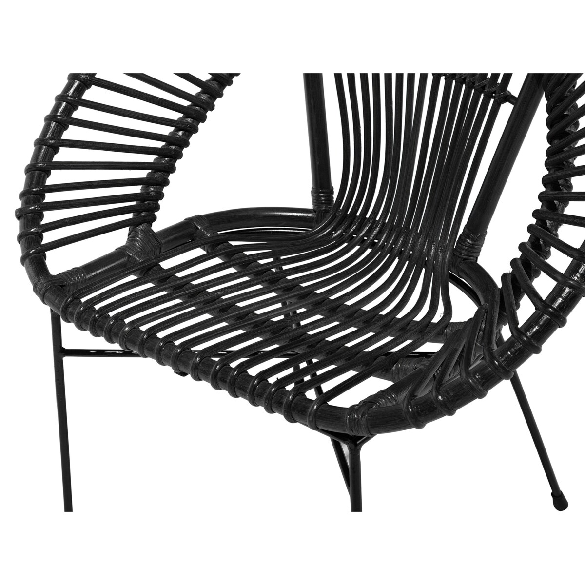 Krzesło rattanowe czarne SARITA