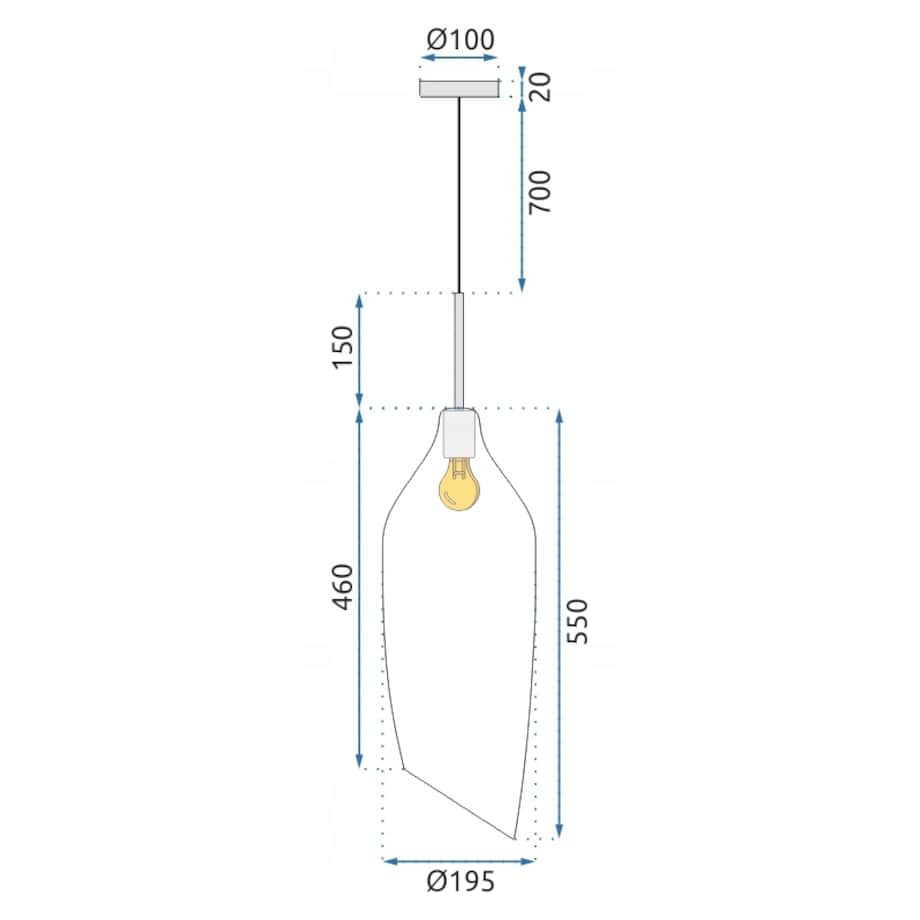 Lampa Sufitowa Wisząca Żyrandol Nowoczesna Modern